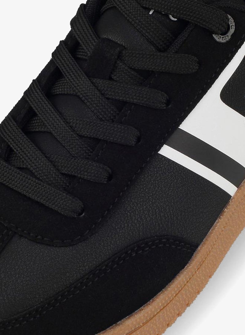 Lee Cooper Striped Lace-Up Ankle School Sneakers - Image 4