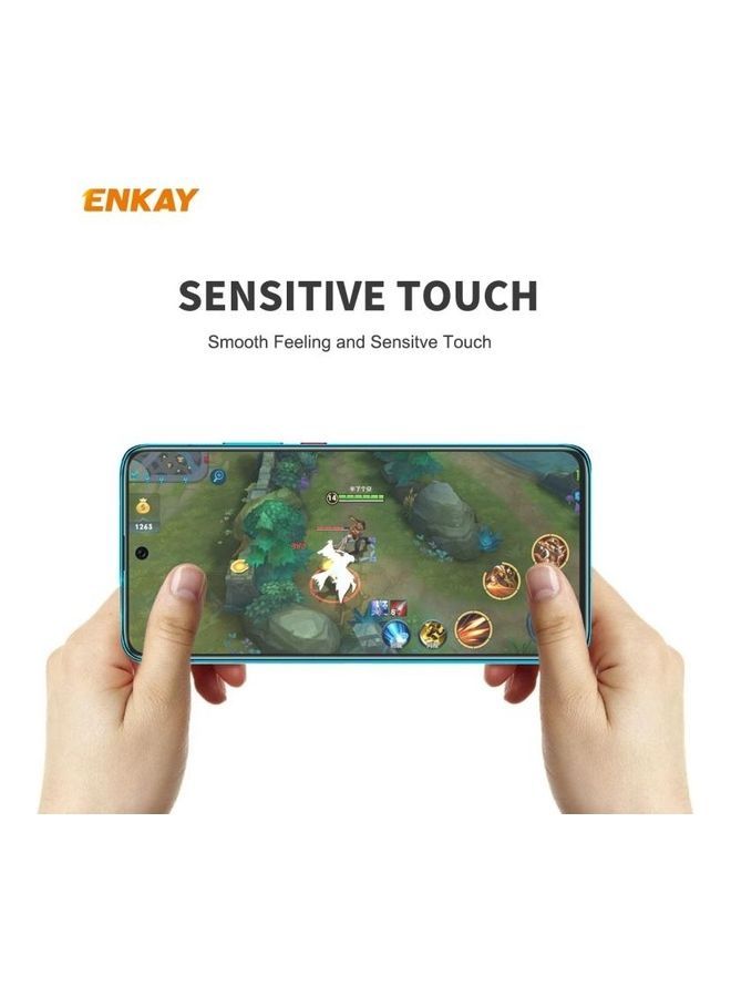 NIBEMINENT ENKAY 2.5D Curved Edge Tempered Glass Screen Protector Film for Samsung Galaxy M31 / M21 Clear - Image 4