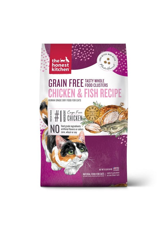 The Honest Kitchen Whole Food Clusters Grain Free Chicken & Fish Dry Cat Food, 10 lb Bag - pzsku/Z4FF5F419A75685AB5D8DZ/45/_/1737032210/1abd2982-81a1-4e6f-848d-94520313621b