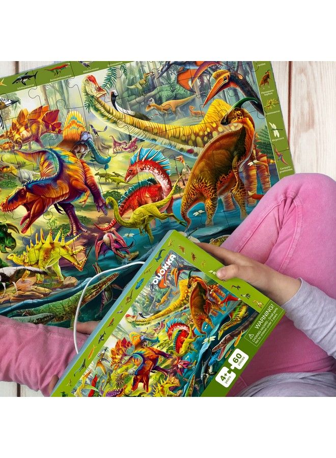 quokka 60 Pieces Floor Puzzles For Kids Ages 48 3 Jigsaw Kids Puzzles Ages 68 By Quokka Search & Find Learning Game For Toddler Ages 35 Ocean Wild Animals & Dinosaurs Gift Games For Children 810 - Image 5