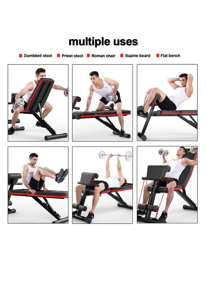 Cool Baby Style - Adjustable Weight Bench For Full Body Workout Multi-Functional Utility Exercise Home Gym 660lbs Capacity - Image 1