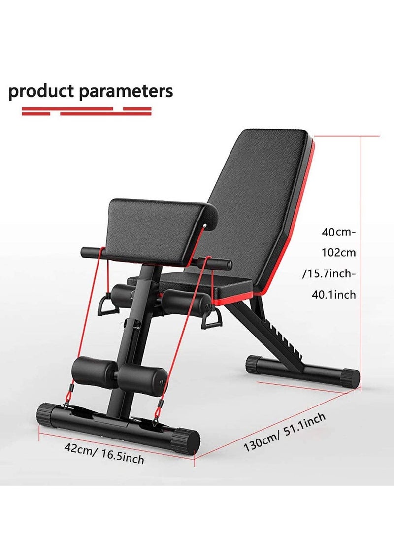 Cool Baby Style - Adjustable Weight Bench For Full Body Workout Multi-Functional Utility Exercise Home Gym 660lbs Capacity - Image 1