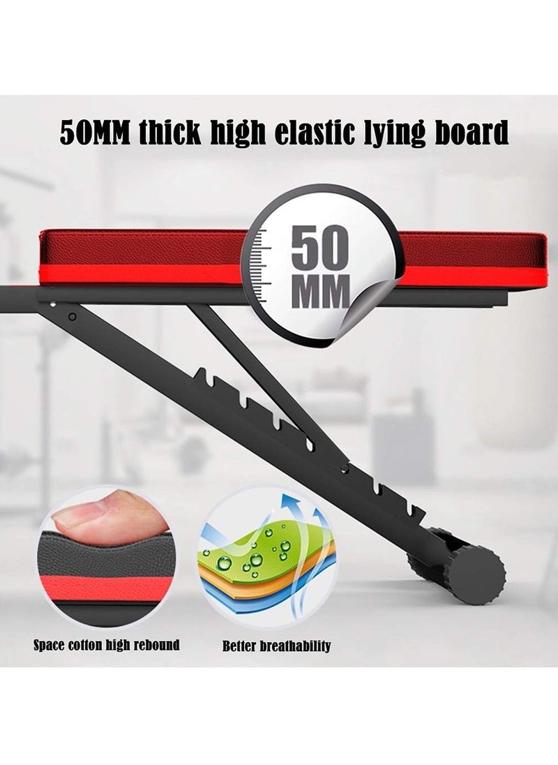 Cool Baby Style - Adjustable Weight Bench For Full Body Workout Multi-Functional Utility Exercise Home Gym 660lbs Capacity - Image 1