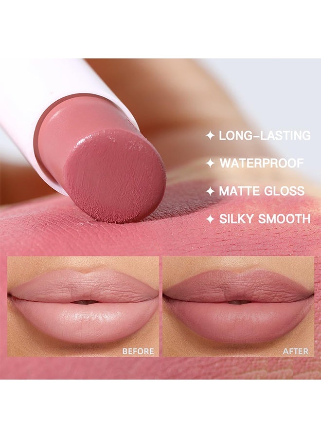 Ushas 2 in 1 Lipstick & Lipliner -Matte Nude Waterproof Lipstick for Women Lip liner Set Long Lasting Lipstick, Matte Lipstick Pen with Lip Liner Set Makeup Kits (11) - Image 4