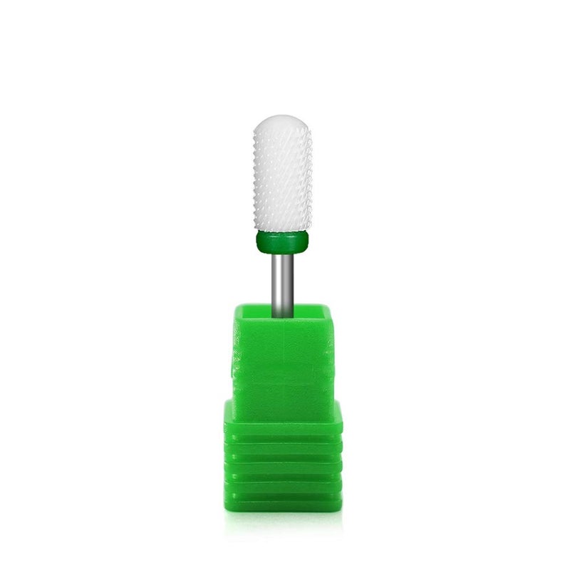 Rolabling Round Head Ceramic Nail Drill Bit For Electric Nail Drill Manicure Machine Accessories Tool Green Coarse