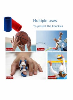 20 PCS Finger Sleeves 20 PCS Finger Sleeves Protectors Sport Finger Sleeves Thumb Brace Support Finger Brace Elastic Thumb Sleeves Compression Aid for Sports Red Blue - pzsku/Z4FF634AD799416A9DCBCZ/45/_/1706788445/b45bdab6-d822-4e0c-aa9e-8c59a1c6a6f4