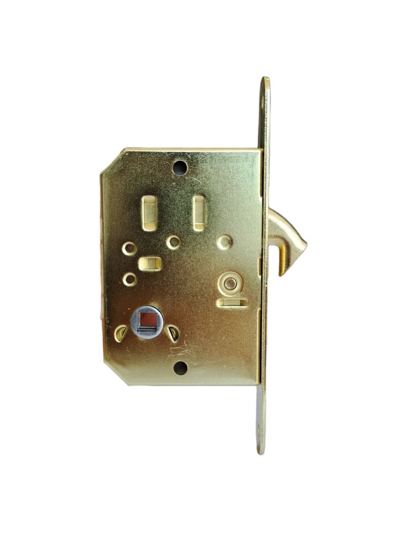 SINA SERRATURE - Mechanical Hook Bolt Lock For Sliding Door 61 CA T50R Privacy. Lacquered Brass PL. BS 50mm - Image 1