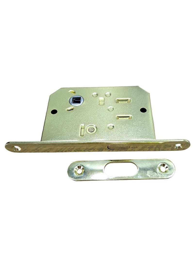 SINA SERRATURE - Mechanical Hook Bolt Lock For Sliding Door 61 CA T50R Privacy. Lacquered Brass PL. BS 50mm - Image 1