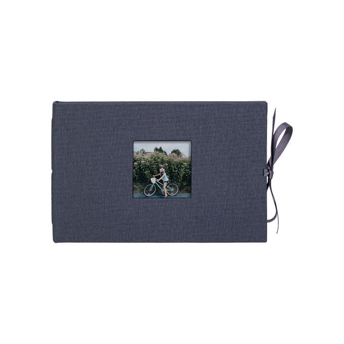 NOCI SMALL 4X6 PHOTO ALBUM HOLDS 24 PHOTOS IDEAL FOR WEDDINGS AND BABY BOOKS IRON GREY