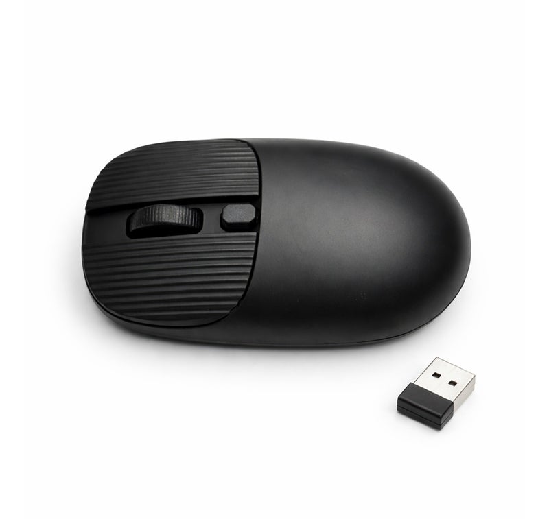 FOREV Wireless Mouse with Dual Mode BT/2.4G, 3-Level DPI Adjustments, 3-Button Rechargeable Gaming Mouse, Lightweight Ergonomic Mouse for Mac Mini PC Gaming Laptop Computer MacBook - (Black) - Image 1