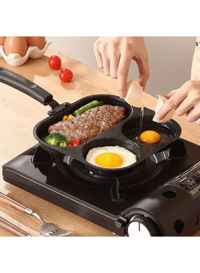 3 In 1 Non Stick Cast Iron Breakfast Pan For Eggs Steak And Sausage - Image 2