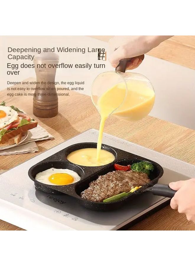 3 In 1 Non Stick Cast Iron Breakfast Pan For Eggs Steak And Sausage - Image 4