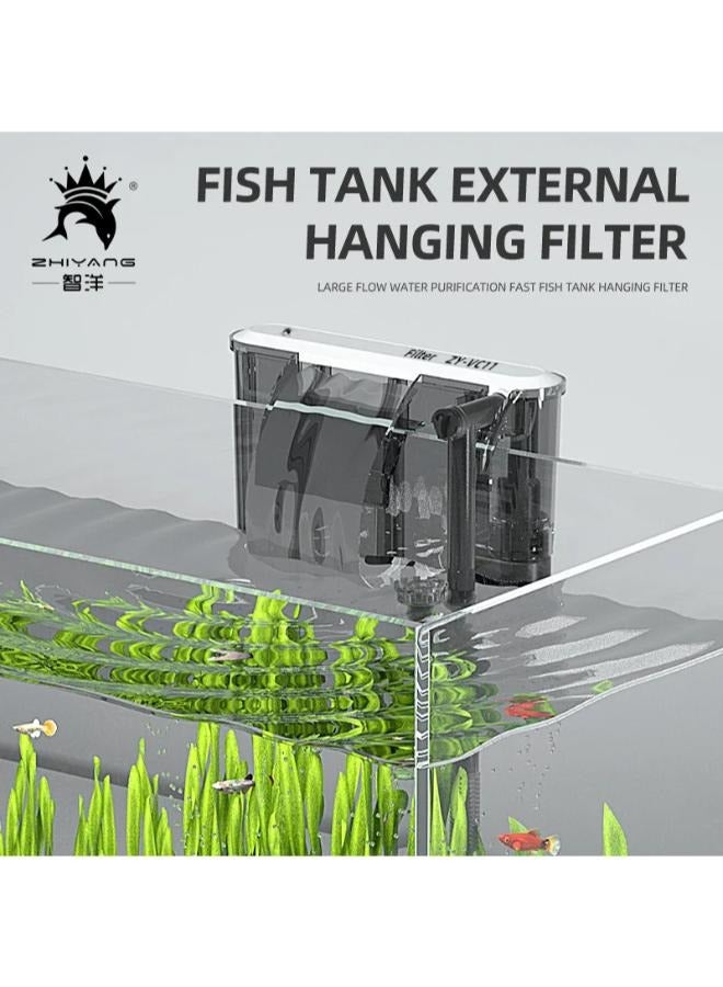 ZHIYANG B&K Aquarium Hang on Waterfall Ultra Quiet Filter  - Image 1
