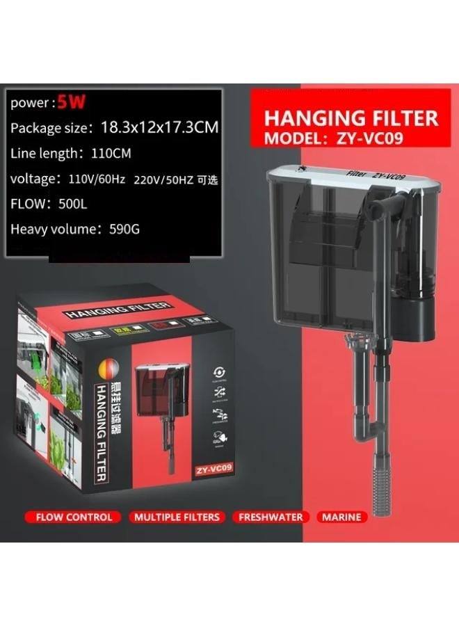 ZHIYANG B&K Aquarium Hang on Waterfall Ultra Quiet Filter  - Image 4
