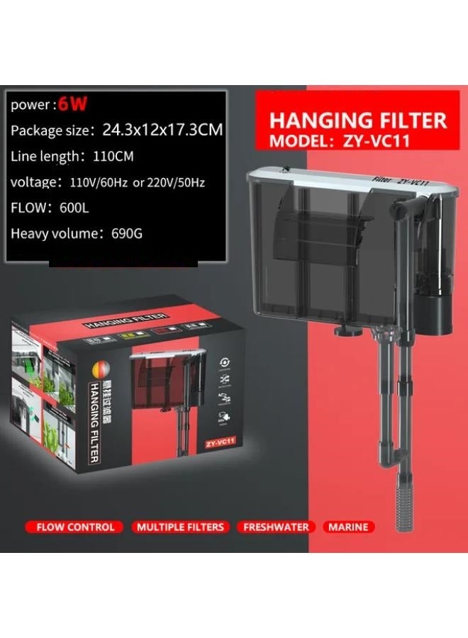 ZHIYANG B&K Aquarium Hang on Waterfall Ultra Quiet Filter  - Image 5