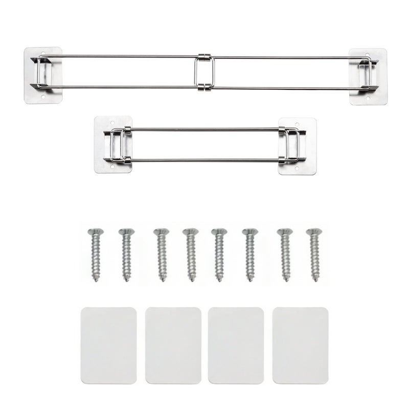 RV Shower Corner Storage Rod: 7 To 13 Inches Adjustable Stainless Steel - Drill-Free Peel-And-Stick Mount Rust-Resistant High-Load Corner Rod For RV Bathroom Organization Small Space Shower Travel Ess - Image 1