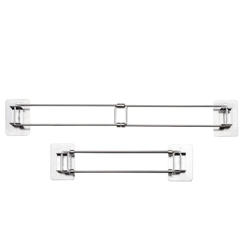 RV Shower Corner Storage Rod: 7 To 13 Inches Adjustable Stainless Steel - Drill-Free Peel-And-Stick Mount Rust-Resistant High-Load Corner Rod For RV Bathroom Organization Small Space Shower Travel Ess - Image 2