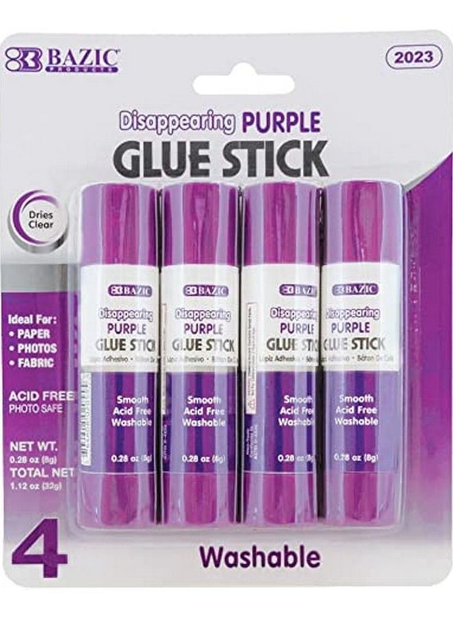 بازيك عصا صمغ أرجوانية تختفي قابلة للغسل 32 جرام - Image 1