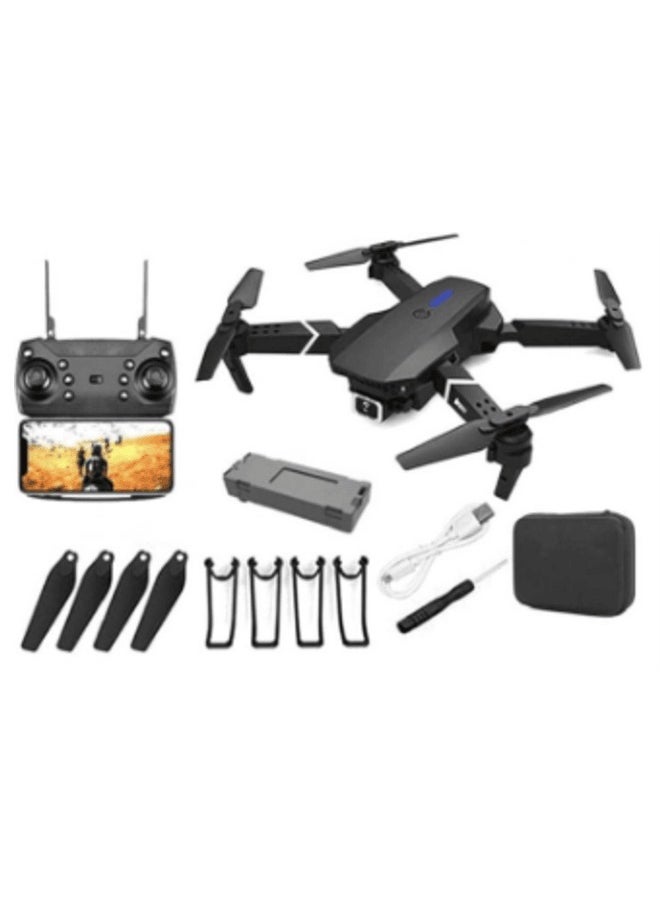 ELTRAZONE E88 Ayoo 4K Mini Drone with Dual Camera – The Ultimate Foldable RC Experience, HD Photos & Videos, FPV WiFi Streaming, Long Battery Life – Perfect for Beginners & Experts, Easy to Carry – UAE Delivery  - Image 2