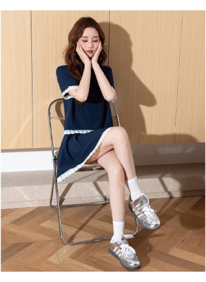 TonLion Preppy Style Casual Sporty Two-piece Set For Women - Summer Slimming Youthful Top With High-end Sweet & Spicy Pleated Skirt Outfit - Image 1
