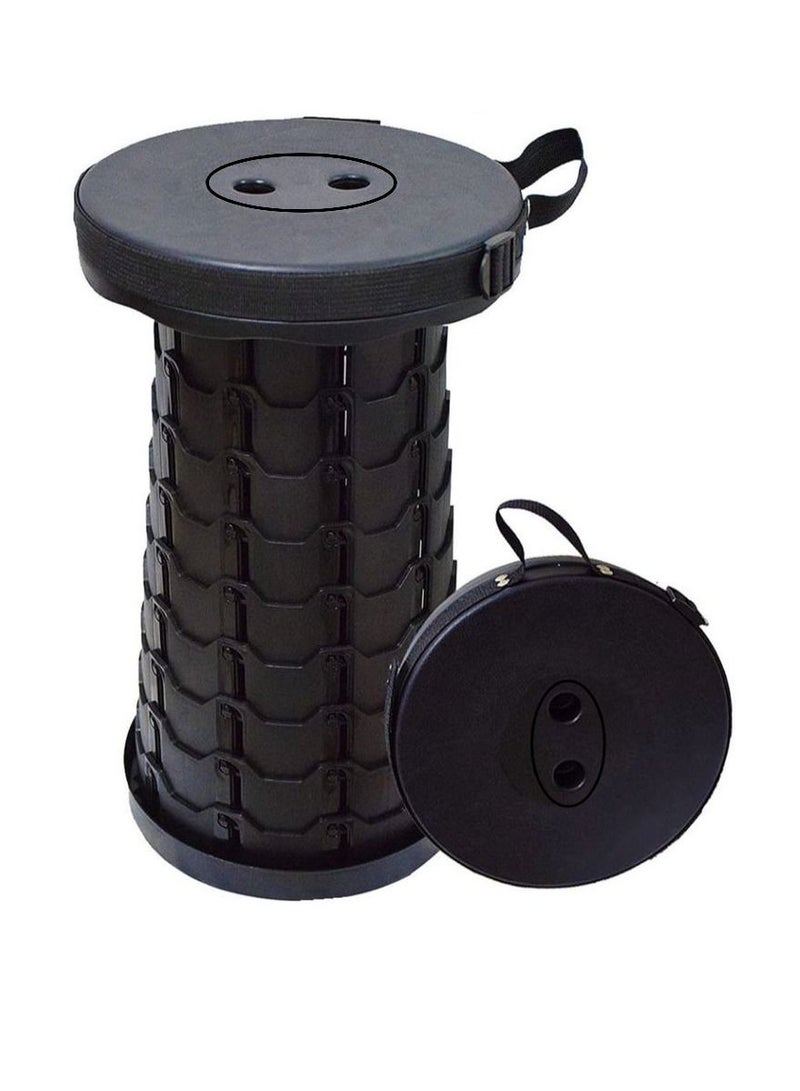 Yuwell كرسي تخييم تلسكوبي محمول قابل للسحب ومقعد قابل للطي للتخييم وصيد الأسماك والمشي لمسافات طويلة والسفر والشواء والحديقة ومقاعد بلاستيكية قابلة للتعديل - Image 1