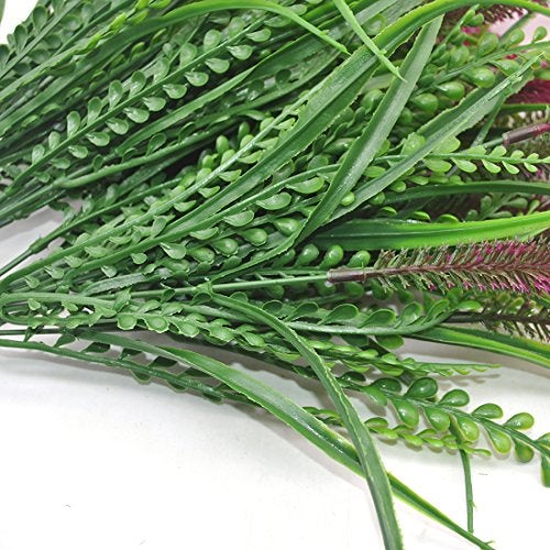 Bird Fiy Artificial Plants Flowers Fake Outdoor UV Resistant Plants Faux Plastic Greenery Shrubs Indoor Outside for Home Decor 4Pcs - Image 5