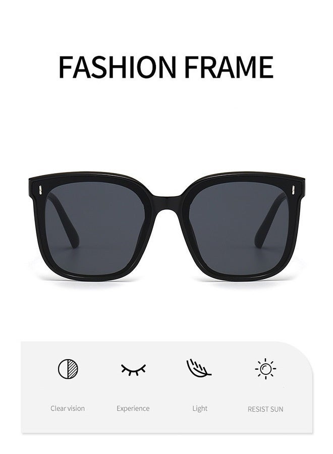 CIKJUK Sunglasses for Men Women Square Classic Sun Glasses Cool Ultra-light Men's Women's Sunglass UV Protection Mens Shades Travel Driving Daily Sun Glas Black - Image 4