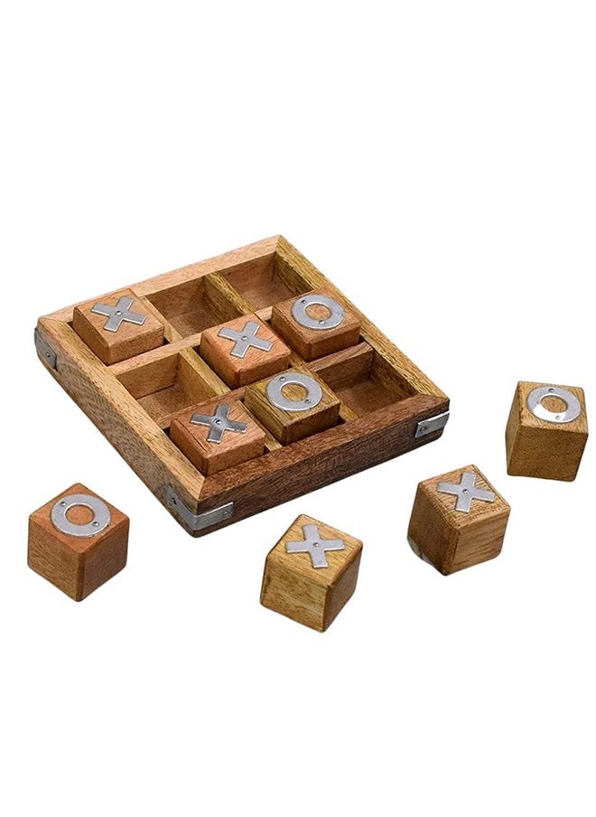 Wigano Kid'S Wooden Noughts And Crosses Tic Tac Toe Pedagogical Brain Teaser Board Games (4.5 X 4.5 Inches, Multicolor),for 5+ years - pzsku/Z4FF6CD1B093D54171805Z/45/_/1737806296/d5de45bf-e11f-49c1-9c5d-577569595459