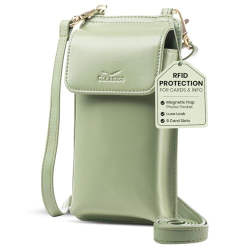 Claasico Crossbody Phone Purse for Women – RFID Phone Case Wallet w/Magnetic Closure & Separate Zipper Pocket Crossbody Bag - Image 1