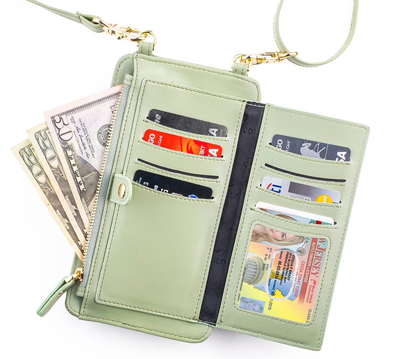 Claasico Crossbody Phone Purse for Women – RFID Phone Case Wallet w/Magnetic Closure & Separate Zipper Pocket Crossbody Bag - Image 2