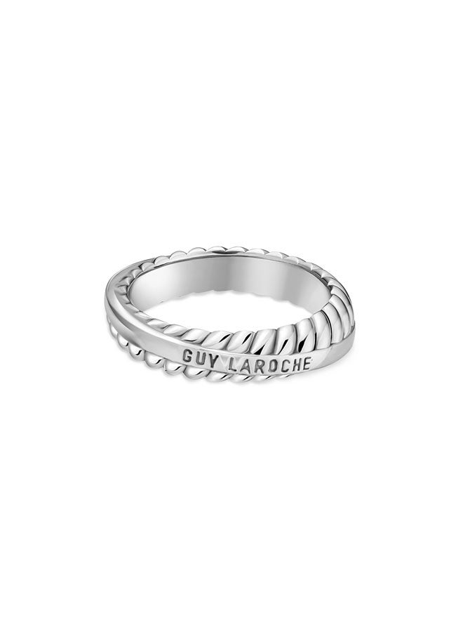 Guy Laroche William Silver Stainless Steel Ring for Men 60mm - Image 1