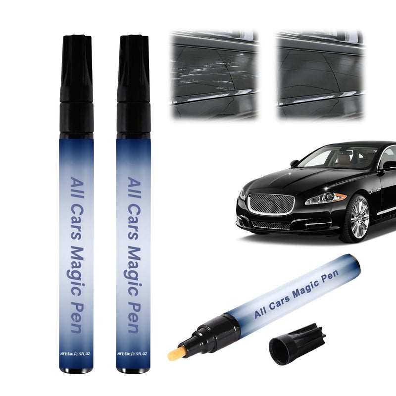 Compensai 2Pcs All Cars Magic Pen-All Cars Magic Pen for Car Scratches,Car Scratch Repair Pen Set,Quick Fix for Scratches and Paint Damage,Fits All Car Colors - Image 1
