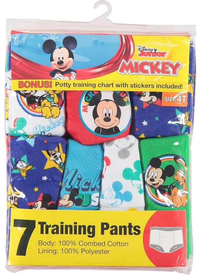 Disney Boy's Mickey Mouse Potty Training Pants Multipack Baby and Toddler Underwear (Pack of 7) - Image 4
