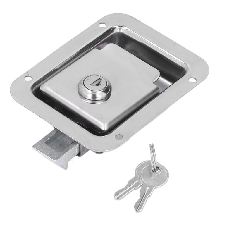 Travel Trailer Lock 304 Stainless Steel Flush Mount Handle - Heavy Duty Weather Resistant RV Door Latch for RV Travel Trailer Toolbox Electric Box Cabinet - Image 2