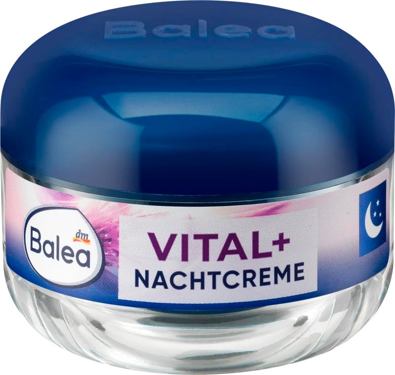 dm balea Balea Vital+ Intensive Night Cream for Very Mature Skin (55+ to 70+) with Calcium & Royal Jelly - Not Tested on Animals - 50ml by dm balea - Image 2