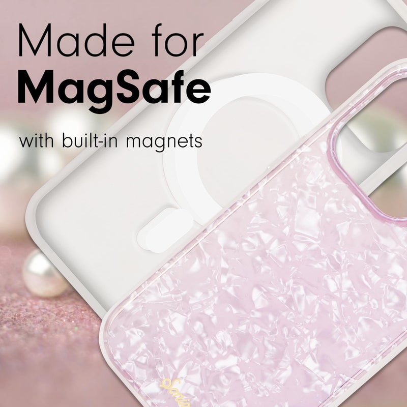 Sonix Case for iPhone 15 Pro | Compatible with MagSafe | 10ft Drop Tested | Pink Pearl Tort - Image 3