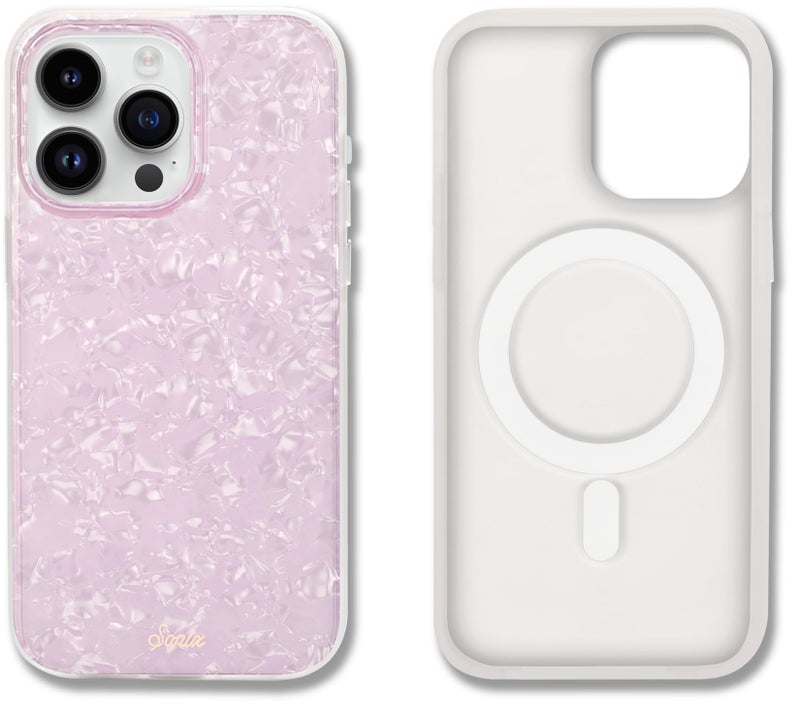 Sonix Case for iPhone 15 Pro | Compatible with MagSafe | 10ft Drop Tested | Pink Pearl Tort - Image 1