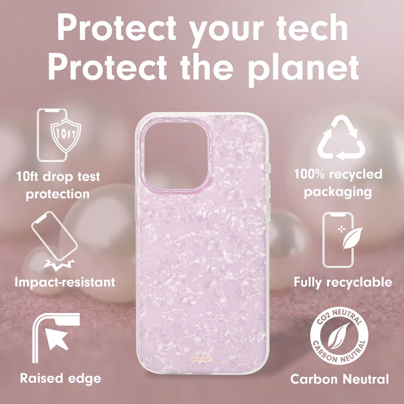 Sonix Case for iPhone 15 Pro | Compatible with MagSafe | 10ft Drop Tested | Pink Pearl Tort - Image 4