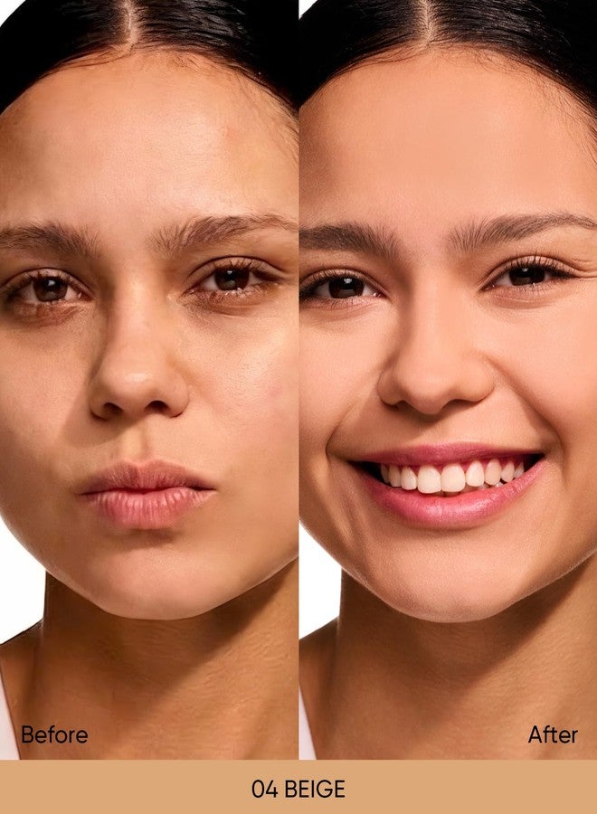 سكينتفيك كريم أساس سكينتيفيك المخملي غير اللامع، لون بيج رقم 04 | تغطية كاملة، تحكم في الزيوت لمدة 12 ساعة، مثالي للبشرة الدهنية والمختلطة، مقاوم للماء، يدوم طويلاً، خفيف الوزن، مرطب، لا يترك أثراً - Image 2