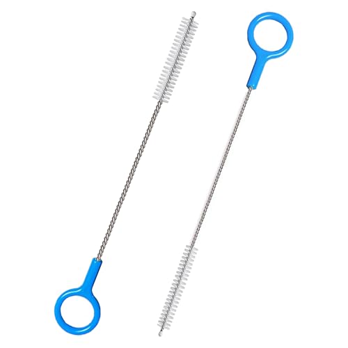 CIDYAUST Heavy-Duty Straw Cleaner Brush, 2 Pcs Flexible Straw Brush Set,Reusable Straws Cleaning Brush with Stainless Steel and Nylon Bristles for Baby Bottles,Stanley Cup. - Image 1