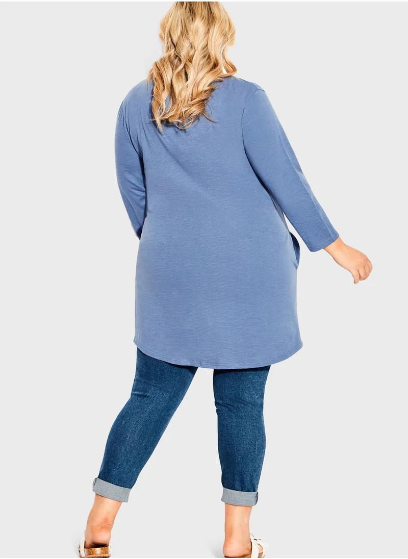 city chic Crew Neck Tunic