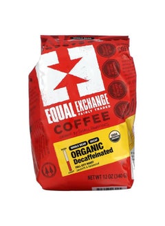 Equal Exchange Organic Coffee, Whole Bean, Full City Roast, Decaffeinated, 12 oz (340 g)  - Image 1