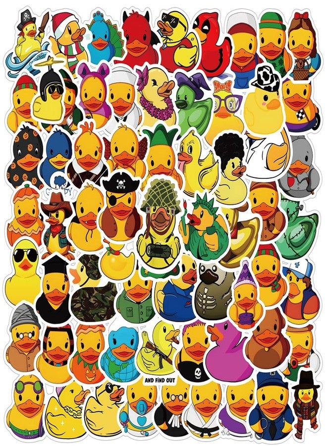 YEESACG 69Pcs Rubber Duck Kawaii Waterproof Stickers Pack | Cute Animals Ducks Unlimited Cartoon Cool Deacls Graffiti Vinyl for Adults Water Bottle Skateboard Luggage Laptop Computer Phone - Image 1
