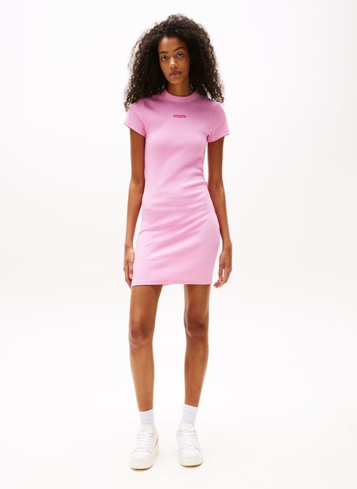 TOMMY JEANS Logo Script Mini T-Shirt Dress - Image 3