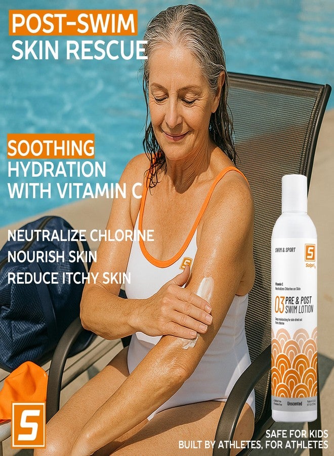 Solpri Pre and After Swim Lotion with Vitamin C 8 Fl Oz - Pre Swim Chlorine Skin Protection, Pre Swim Lotion for Chlorine (8 Fluid Ounce, Unscented) - Image 3