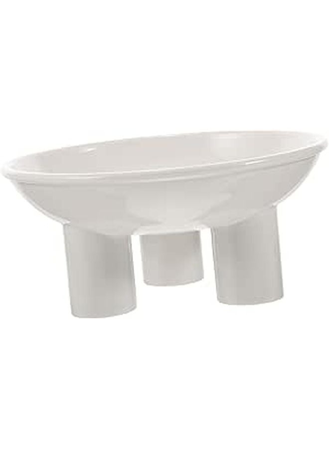 Raised Angled Cat Food and Water Bowl Set Non Slip Compact Feeder - Image 1