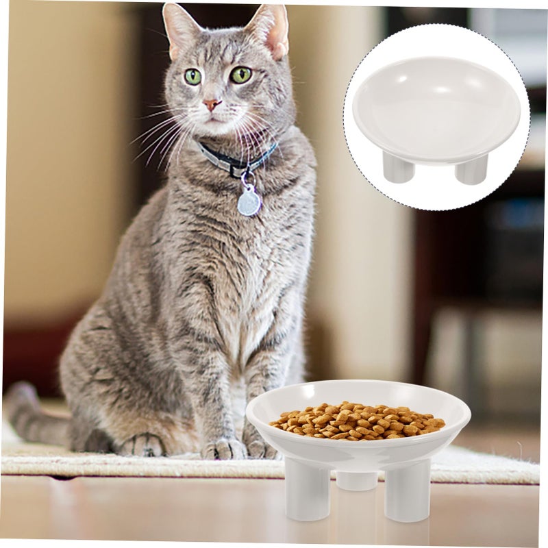 Raised Angled Cat Food and Water Bowl Set Non Slip Compact Feeder - Image 4