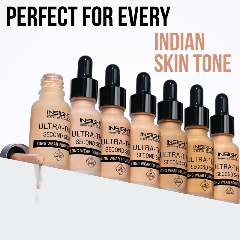 Insight INSIGHT Cosmetics UltraThin Second Skin Long Wear Liquid Matte Foundation Waterproof Full Coverage Long Lasting Light Oil Free Face Makeup20MlFd2802 - Image 4