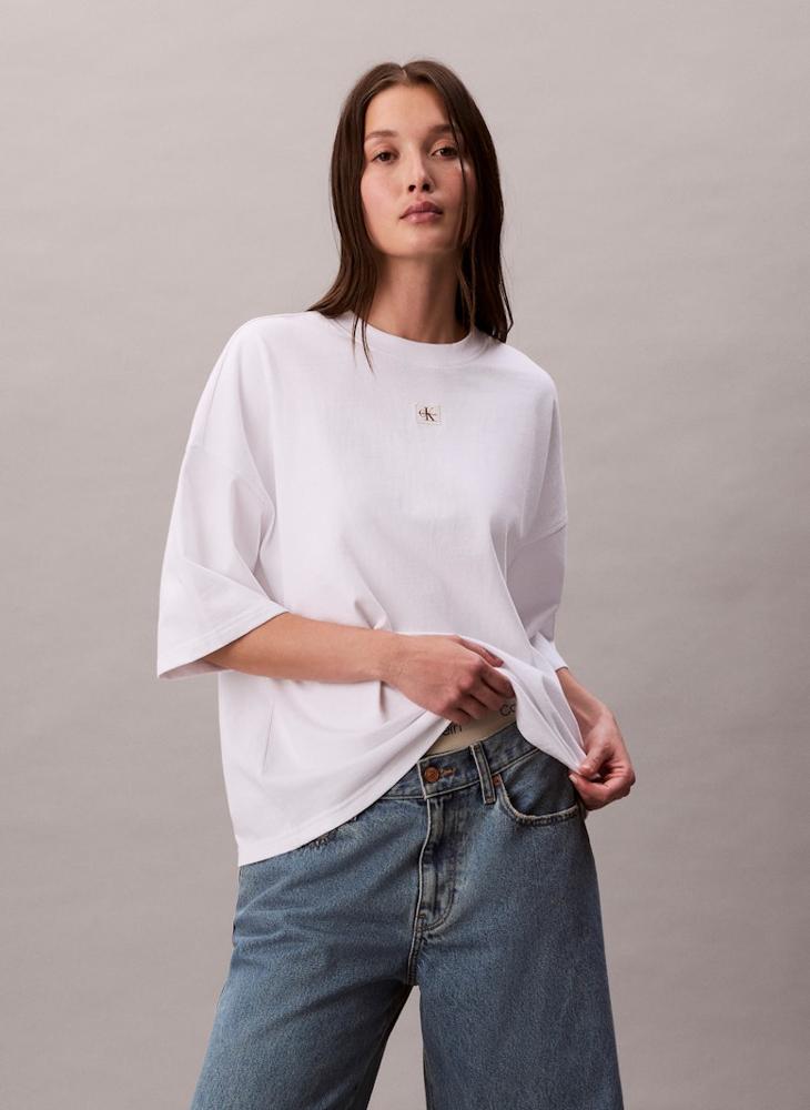 Calvin Klein Jeans Oversized Cotton Badge T-shirt - Image 1