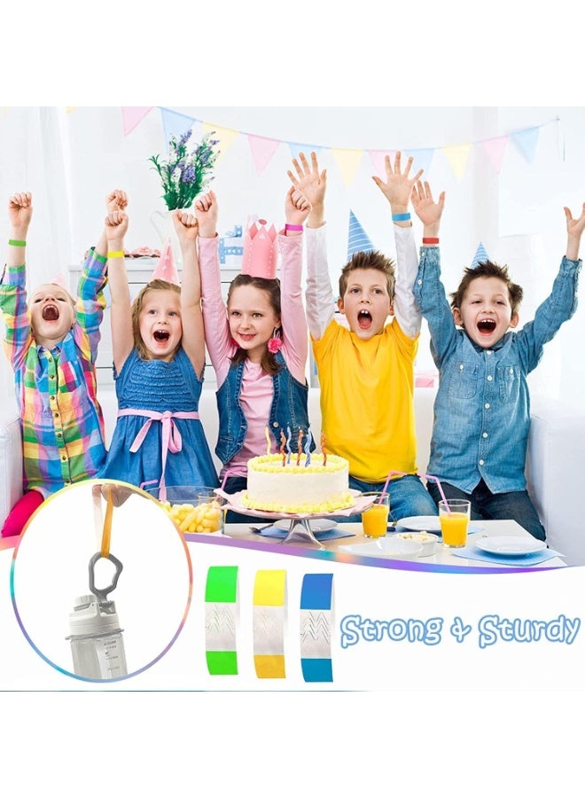 100 Pcs Fluorescent Colored Wristbands for Events, Security, Parties, Festivals - Image 3